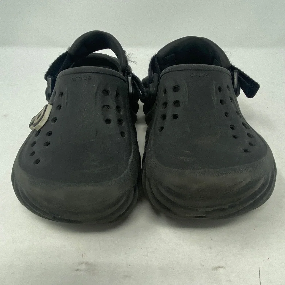 Crocs Echo Clog Black Sporty Streetwear Sandals C12 Kids 207937-001